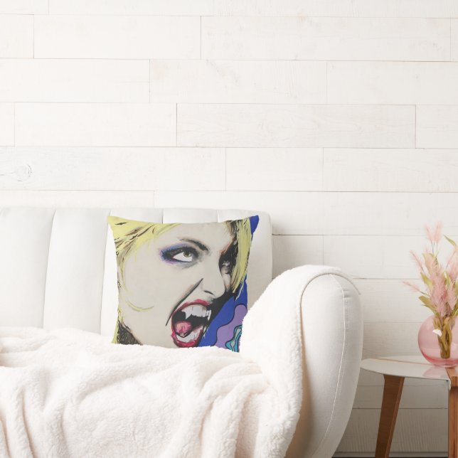 Kiss Hard schilderij op een Kussen (Bank)