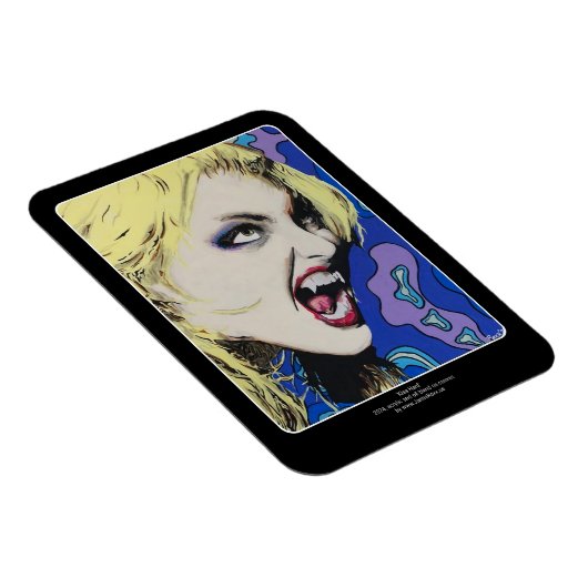 Kiss Hard schilderij op een Magneet (Rechterzijde)