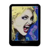 Kiss Hard schilderij op een Magneet (Verticaal)