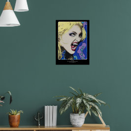 ‘Kiss Hard’ Schilderij op een Poster