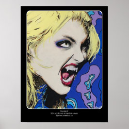 Kiss Hard schilderij op een Poster