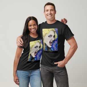 Kiss Hard schilderij op een T-shirt
