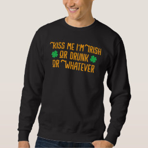Kiss Ik ben Irish Funny St Patrick's Day 2022 Trui