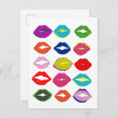 Kiss Kiss Briefkaart (Voorkant / Achterkant)