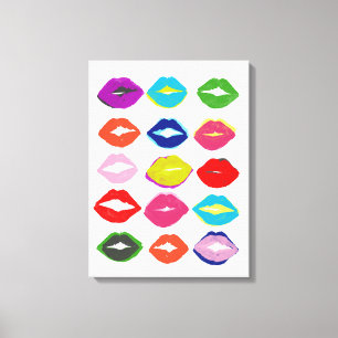 Kiss Kiss Canvas Afdruk