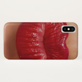 Kiss Kiss Red Lips Love Case-Mate iPhone Case (Achterkant (horizontaal))