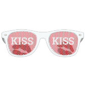 KISS KISS retro Shades / Fun Party Sunbribril Retro Zonnebril (Voorkant)