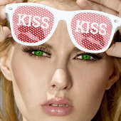 KISS KISS retro Shades / Fun Party Sunbribril Retro Zonnebril