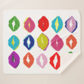 Kiss Kiss Sherpa Deken (Voorkant (horizontaal))