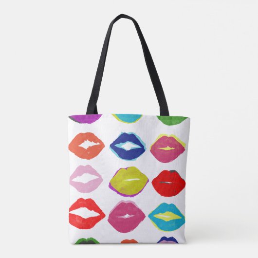 Kiss Kiss Tote Bag (Achterkant)