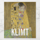 Kiss Klimt Wine Label Wijn Etiket (Enkel label)