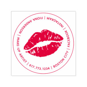 Kiss Lip Make-up Artist Zelfinktende Stempel