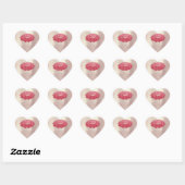 Kiss Lippen Glitter Hart Make-up 16e Dank Naam Roo Sticker (Vel)