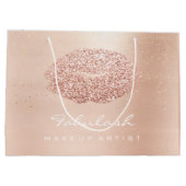 Kiss Lips Blush Makeup Glitter Roos Gold Confetti Groot Cadeauzakje (Achterkant)