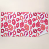 Kiss Lips Love Beach Towel Strandlaken (Voorkant)