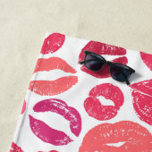 Kiss Lips Love Beach Towel Strandlaken (In situ)