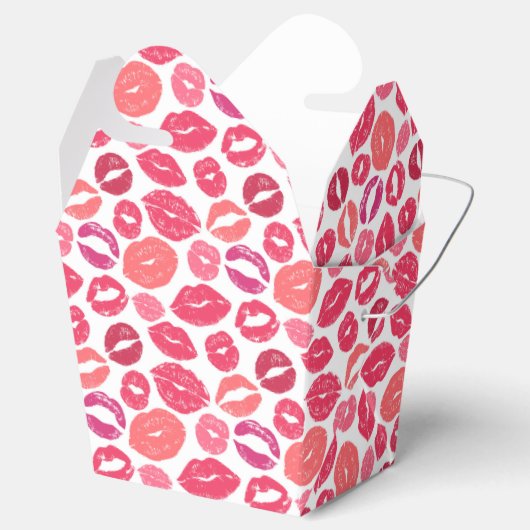 Kiss Lips Love Favor Box Bedankdoosjes (Geopend)
