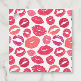 Kiss Lips Love Favor Tags Bedankjes Labels