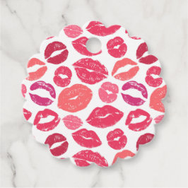 Kiss Lips Love Favor Tags Bedankjes Labels