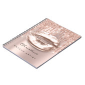 Kiss Lips Makeup Artist Glitter steekt licht Lux a Notitieboek (Linkerzijde)