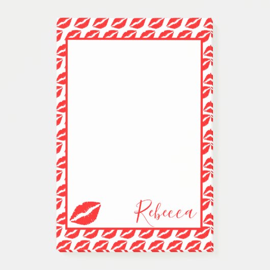 Kiss Lips Post-it® Notes (Voorkant)