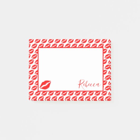 Kiss Lips Post-it® Notes (Voorkant)