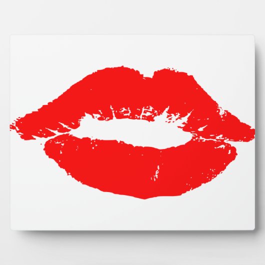 Kiss Lips Red Lipstick Love Passion Valentijn Fotoplaat (Voorkant)