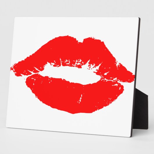 Kiss Lips Red Lipstick Love Passion Valentijn Fotoplaat (Zijkant)