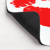 Kiss Lips Red Lipstick Love Passion Valentijn Muismat (Hoek)