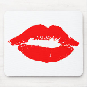 Kiss Lips Red Lipstick Love Passion Valentijn Muismat