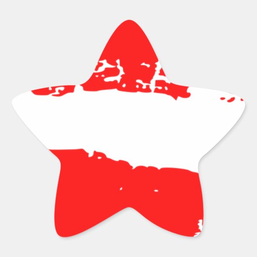 Kiss Lips Red Lipstick Love Passion Valentijn Ster Sticker (Voorkant)