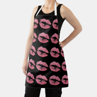 KISS LIPS RETRO WIFE KITCHEN SCHORT