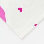 Kiss Lips Roze Rood en Harten Vluchten Blanket Fleece Deken (Hoek)
