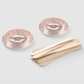 Kiss Lips Sweet 16th Vrijgezellenfeest Roos Sparkl Handwaaier (Niet-gemonteerd)