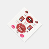 Kiss Lipstick Napkins Servet (Hoek)