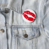 Kiss Lipstick Ronde Button 5,7 Cm (In situ)