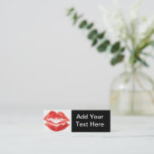 Kiss Lipstick Visitekaartje (Staand voorkant)