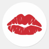 Kiss Love Kisses Small Ronde Sticker (Voorkant)