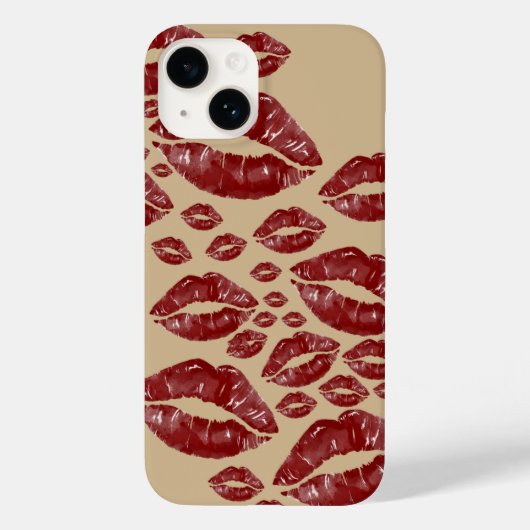 Kiss Marks Case-Mate iPhone Case (Achterkant)