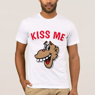 KISS ME, aap, bewerk tekst, T-shirt