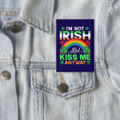 Kiss Me Anyway Irish humor Design-63942 Button (Insitu)