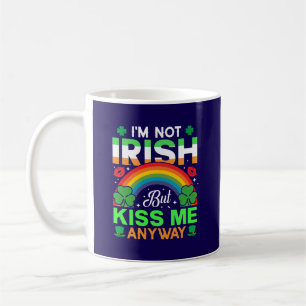 Kiss Me Anyway Irish humor Design-63942 Koffiemok