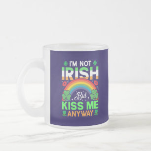 Kiss Me Anyway Irish humor Design-63942 Matglas Koffiemok