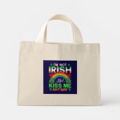 Kiss Me Anyway Irish humor Design-63942 Mini Tote Bag (Achterkant)