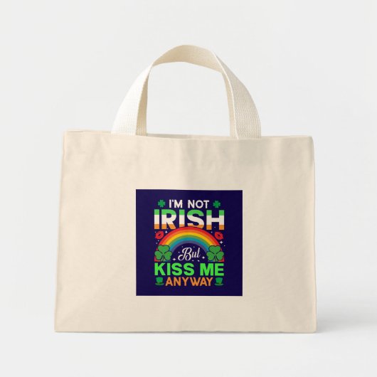 Kiss Me Anyway Irish humor Design-63942 Mini Tote Bag (Voorkant)