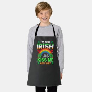 Kiss Me Anyway Irish humor Design-63942 Schort