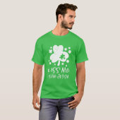 Kiss me Autism Awareness Shamrock St Patrick's Day T-shirt (Voorkant volledig)