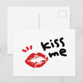 KISS ME BRIEFKAART (Voorkant / Achterkant)