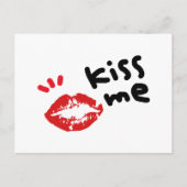 KISS ME BRIEFKAART (Voorkant)