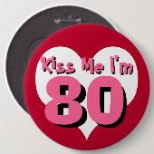 Kiss Me Button (Voorkant /achterkant)